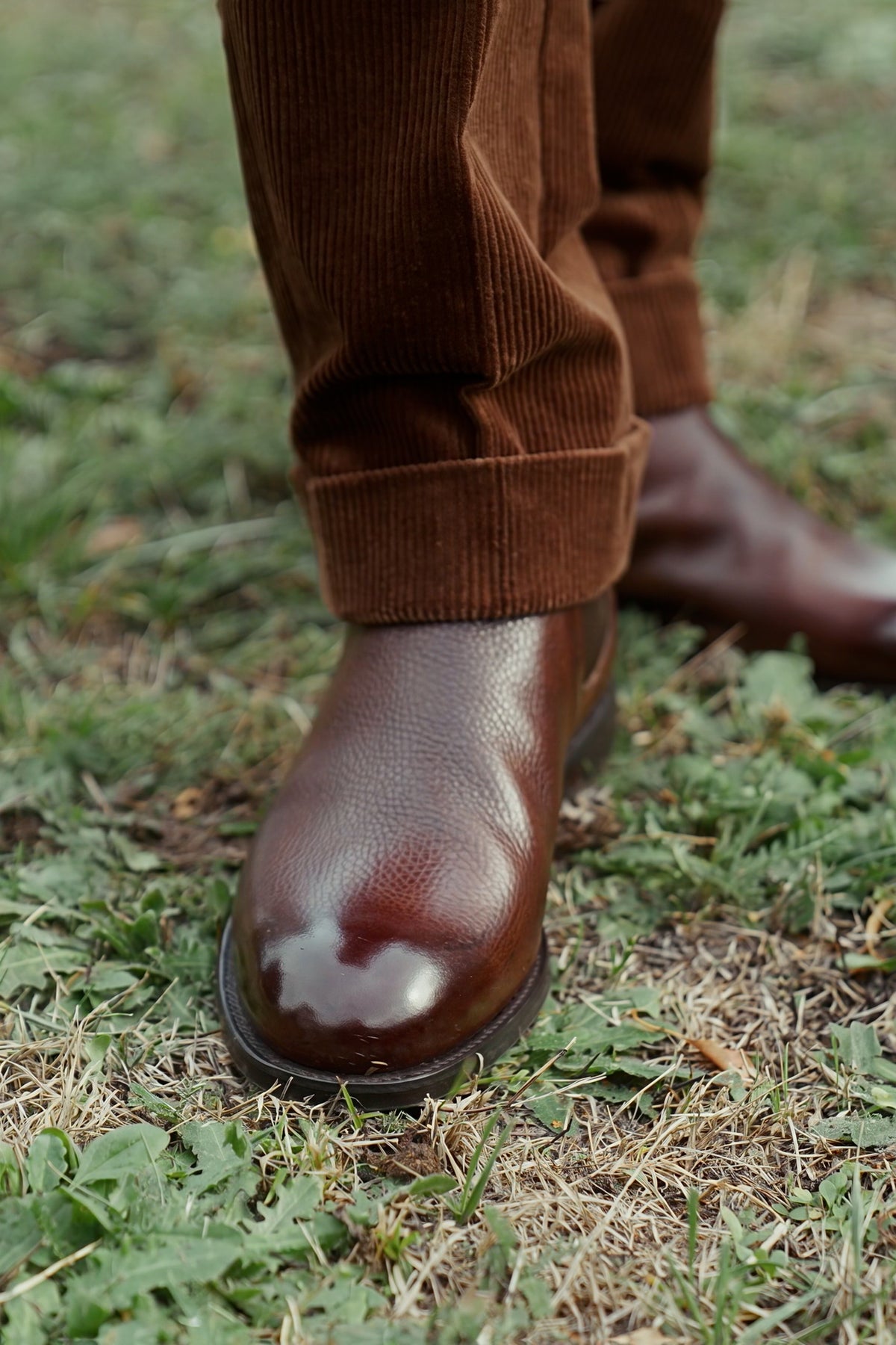 Edward boot in dark brown calf