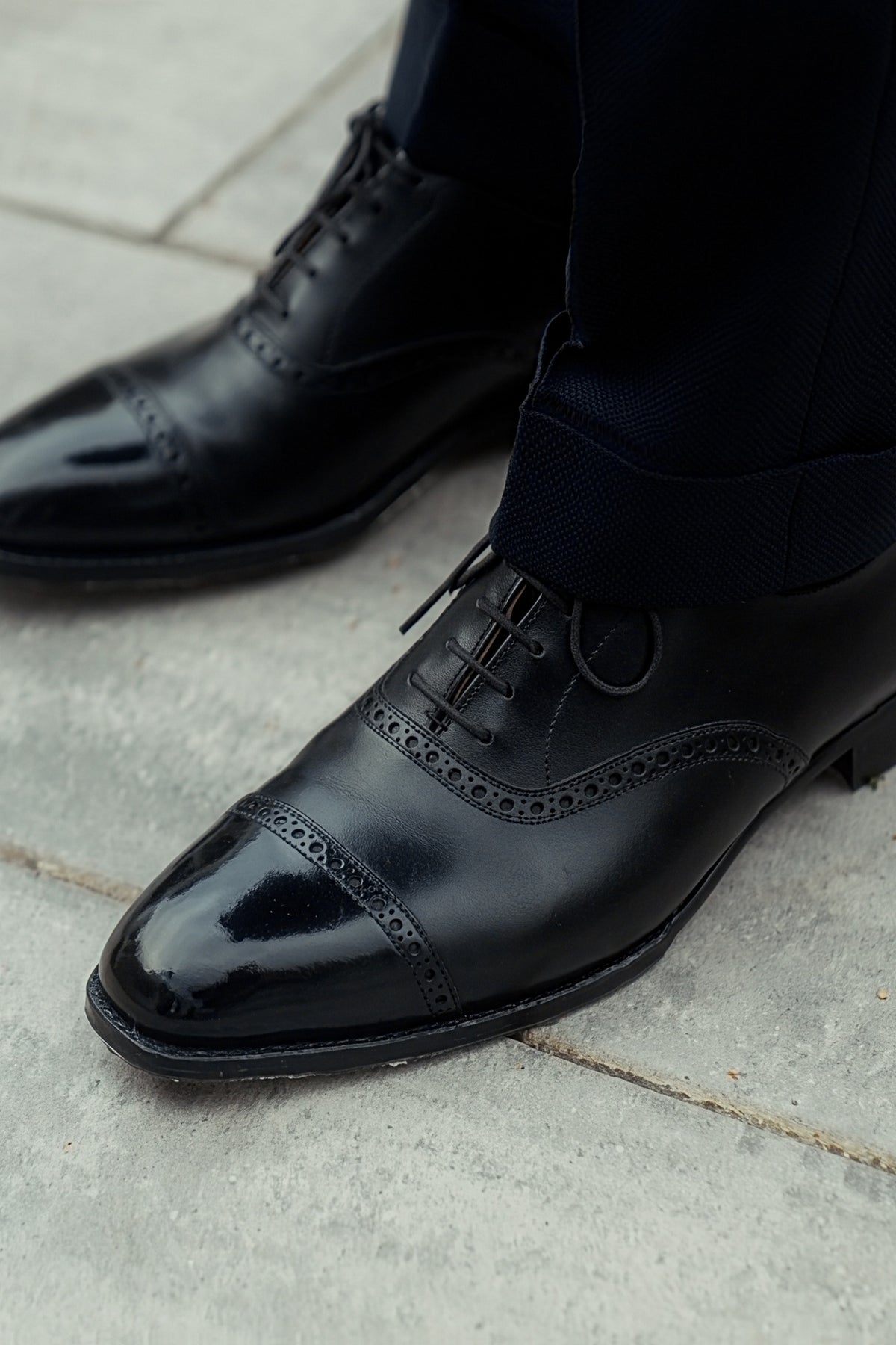 George Oxford in black calf