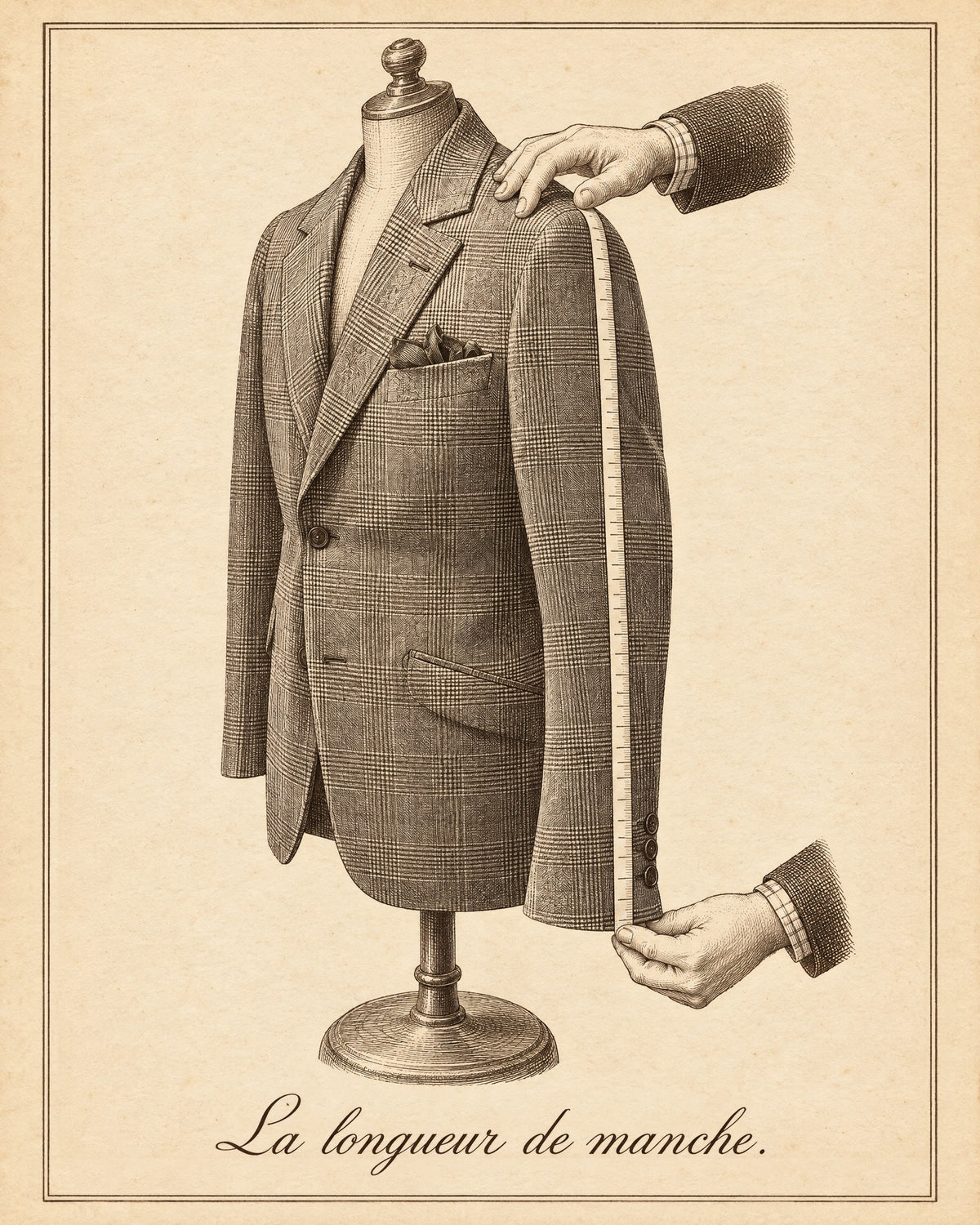 Sleeve length: measuring from the top of the shoulder to the end of the sleeve