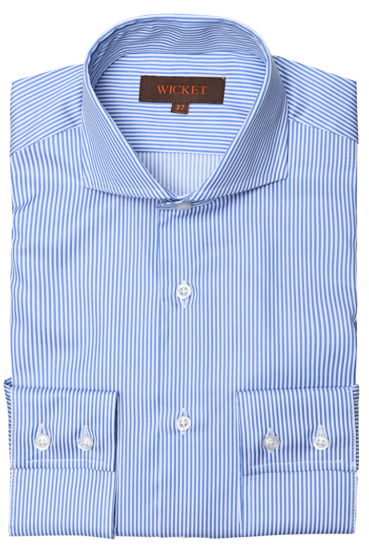 The Cotton Twill – Blue stripes – WICKET