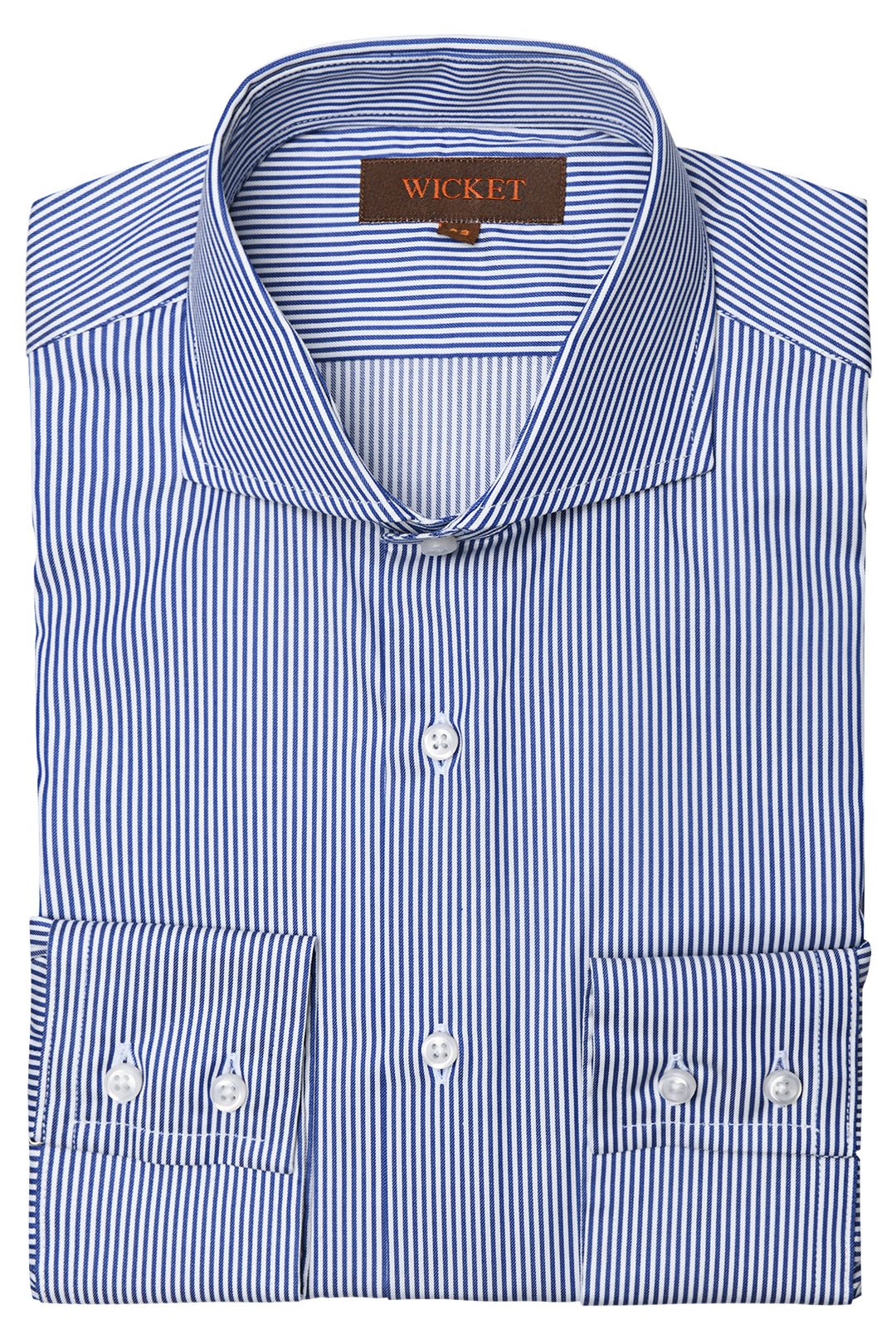 The Cotton Twill – Dark blue stripes – WICKET