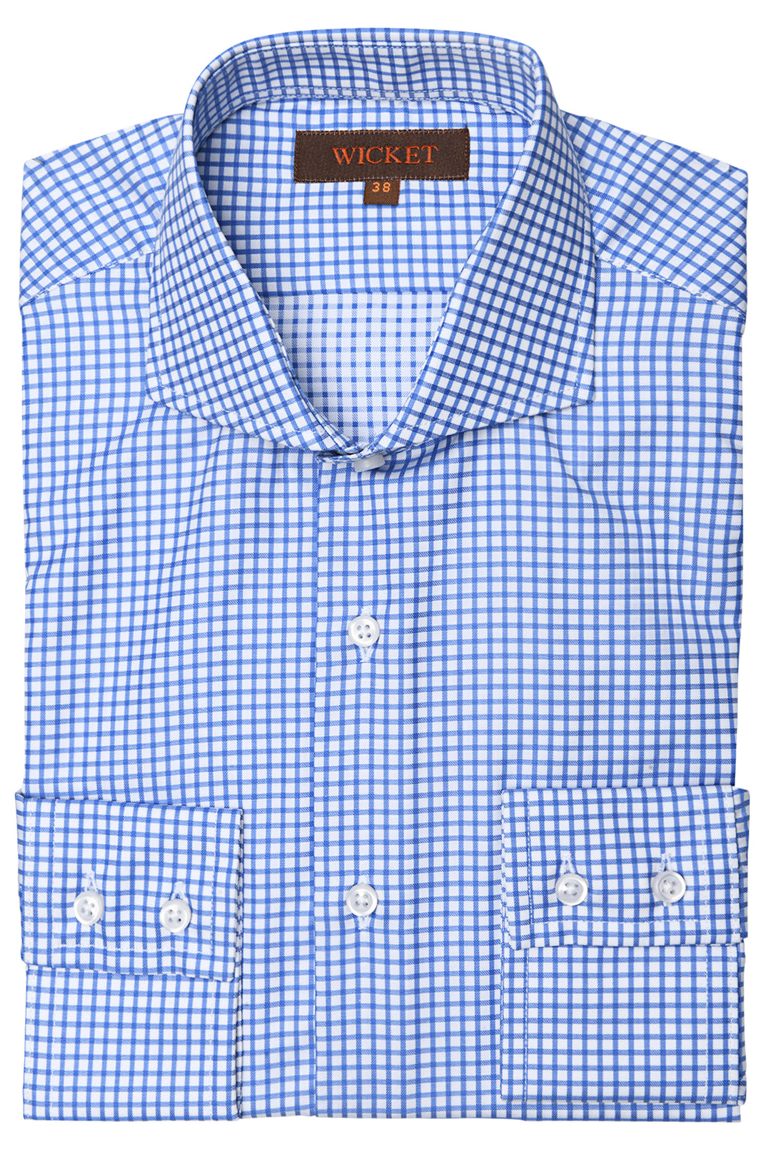 The Cotton Twill – Sky blue check – WICKET