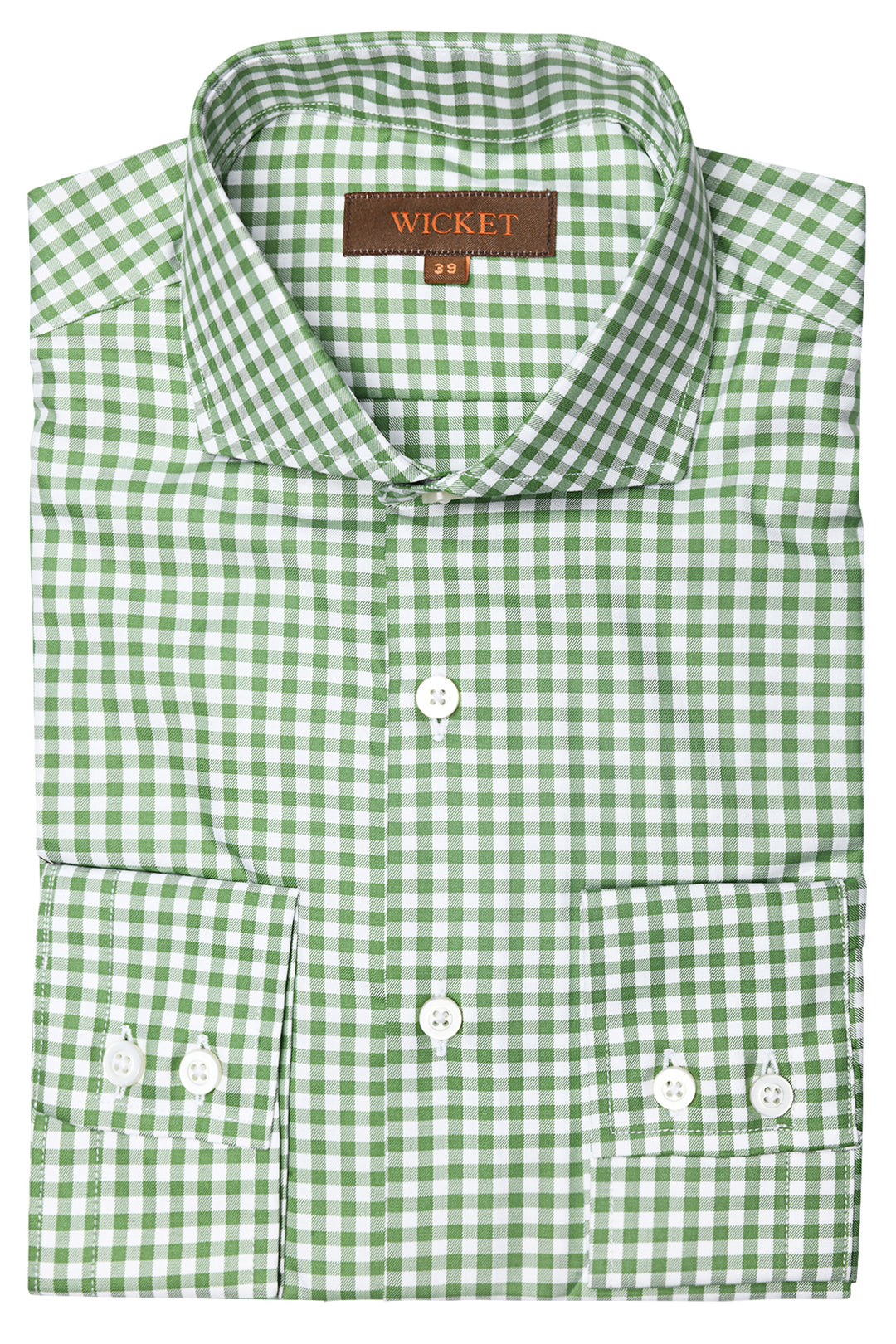 The Cotton Twill – Light green gingham – WICKET