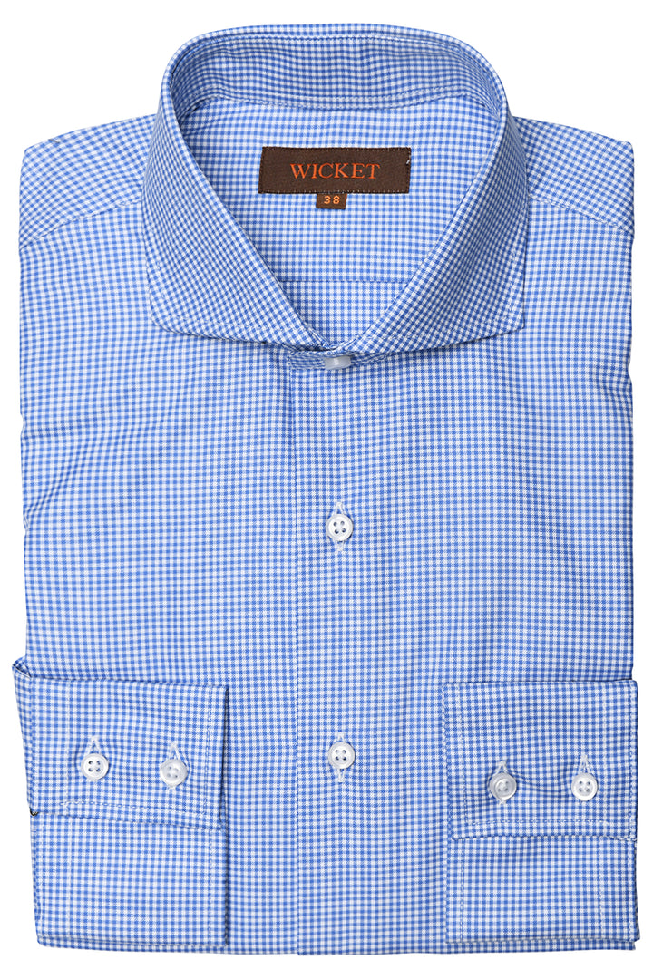 La Twill de Coton – Petit vichy bleu – WICKET