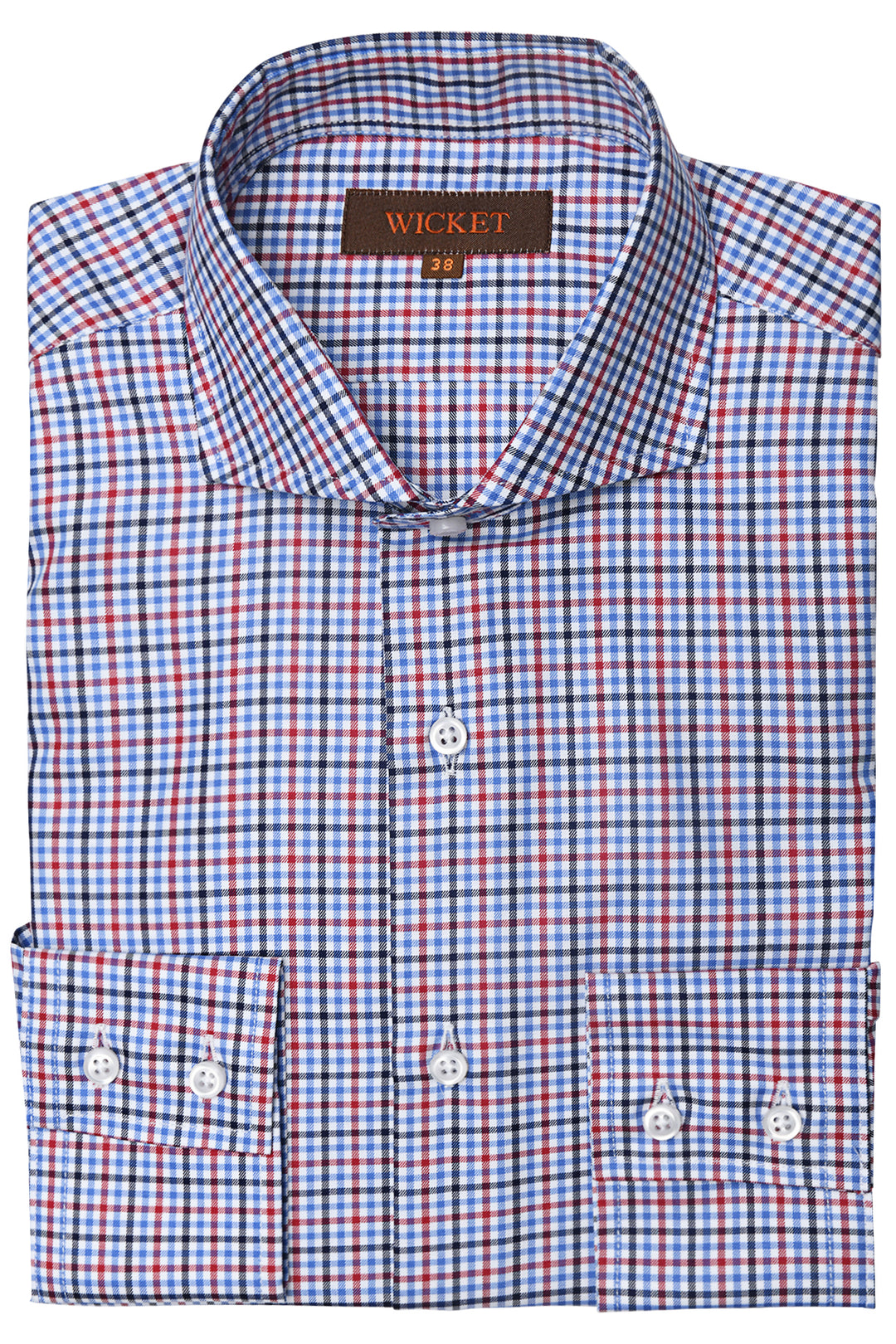 The Cotton Twill – Blue and red check – WICKET