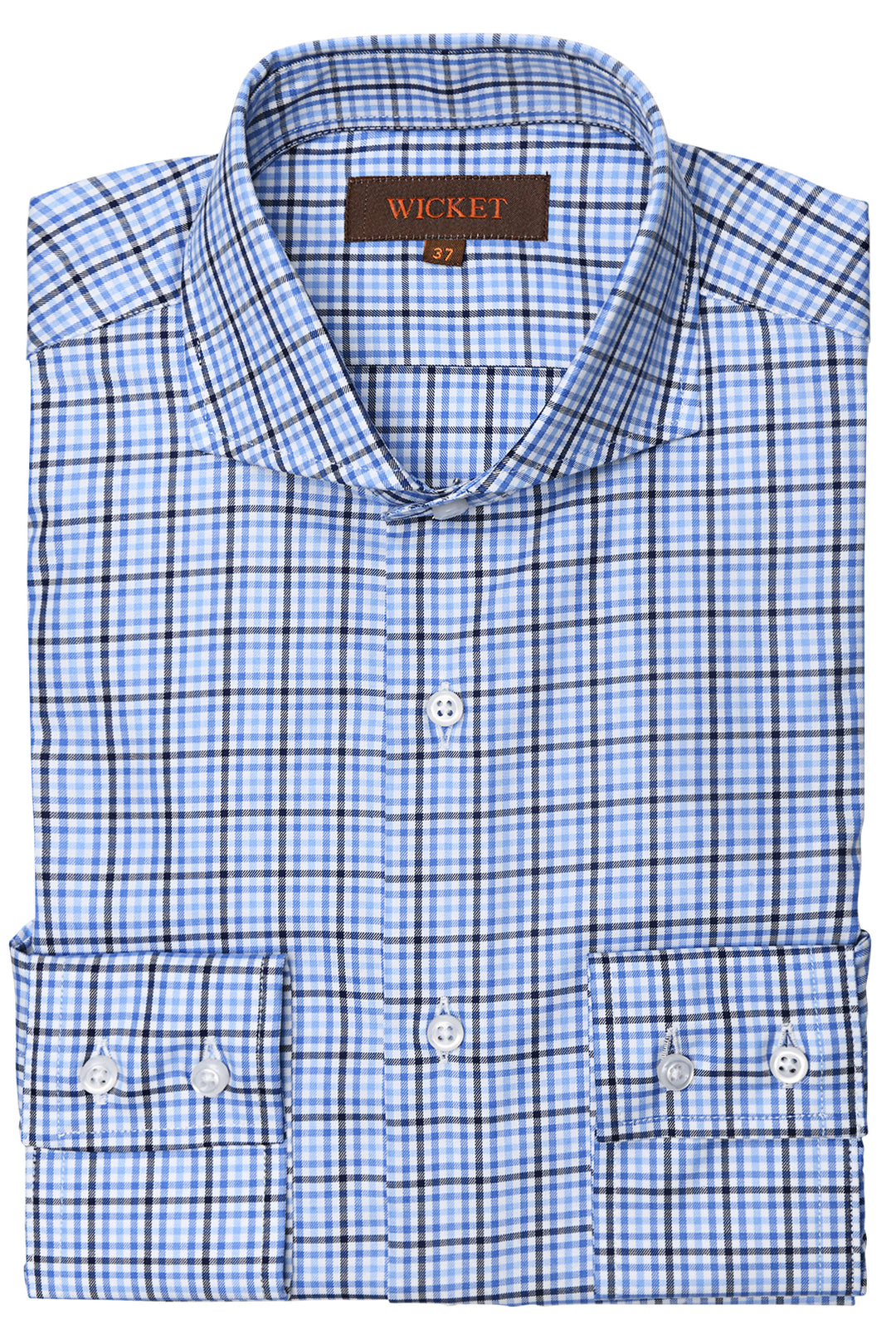 The Cotton Twill – Check in shades of blue – WICKET