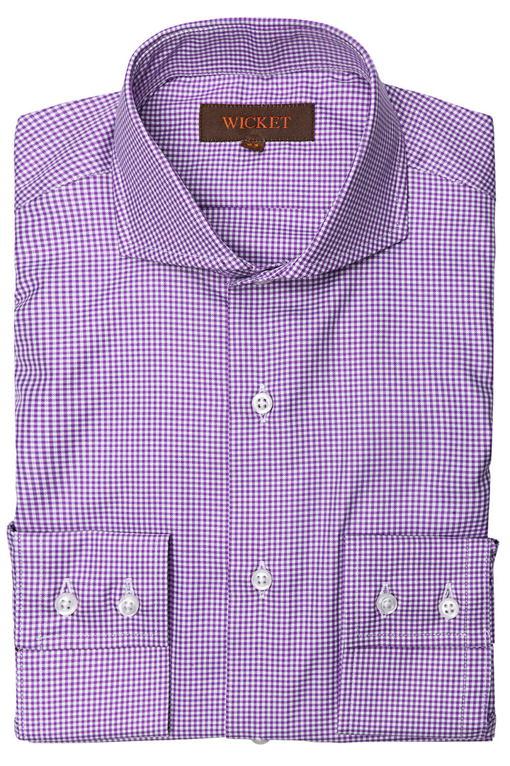 The Cotton Twill – Small lilac gingham – WICKET