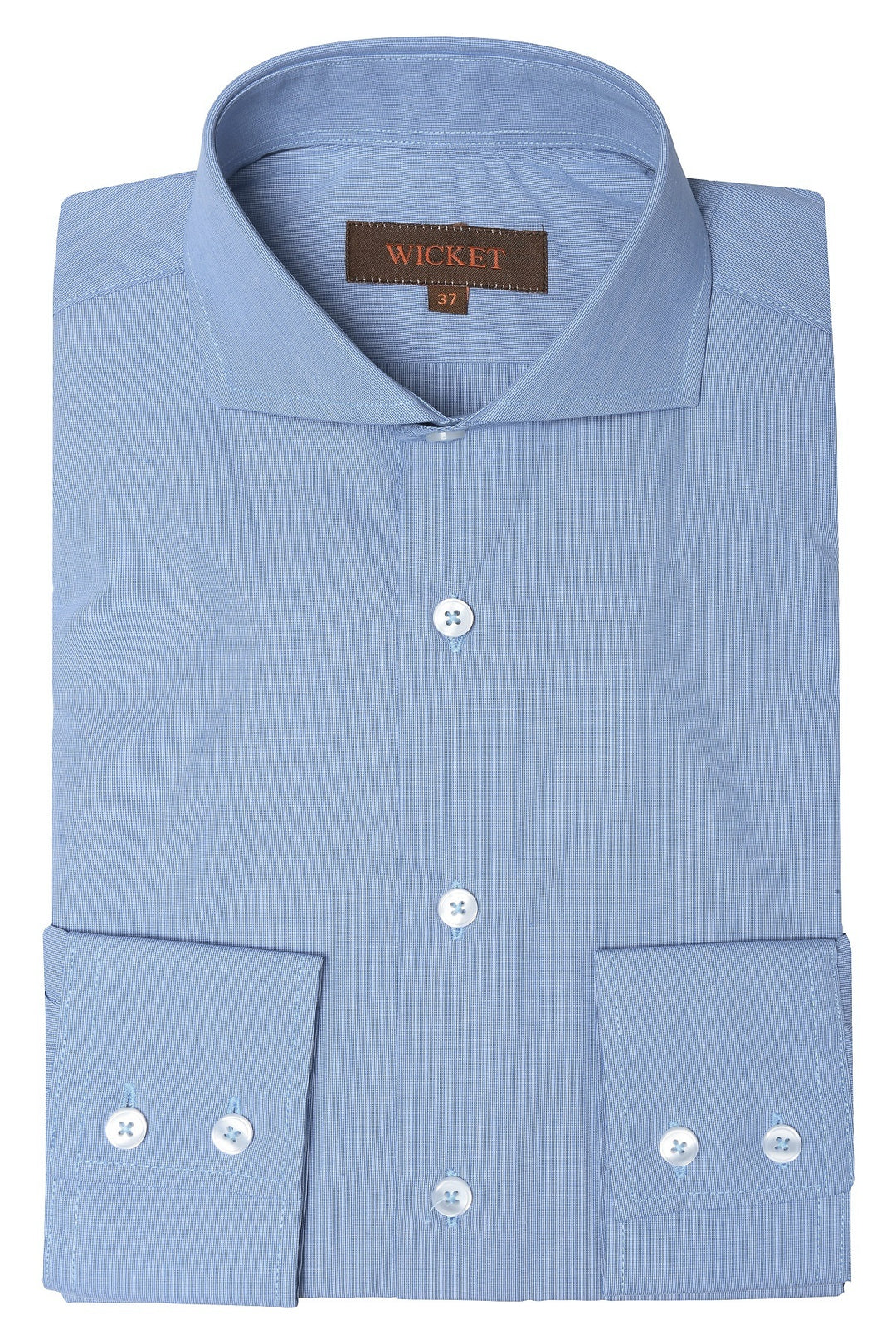 The Cotton Poplin – Blue mélange – WICKET