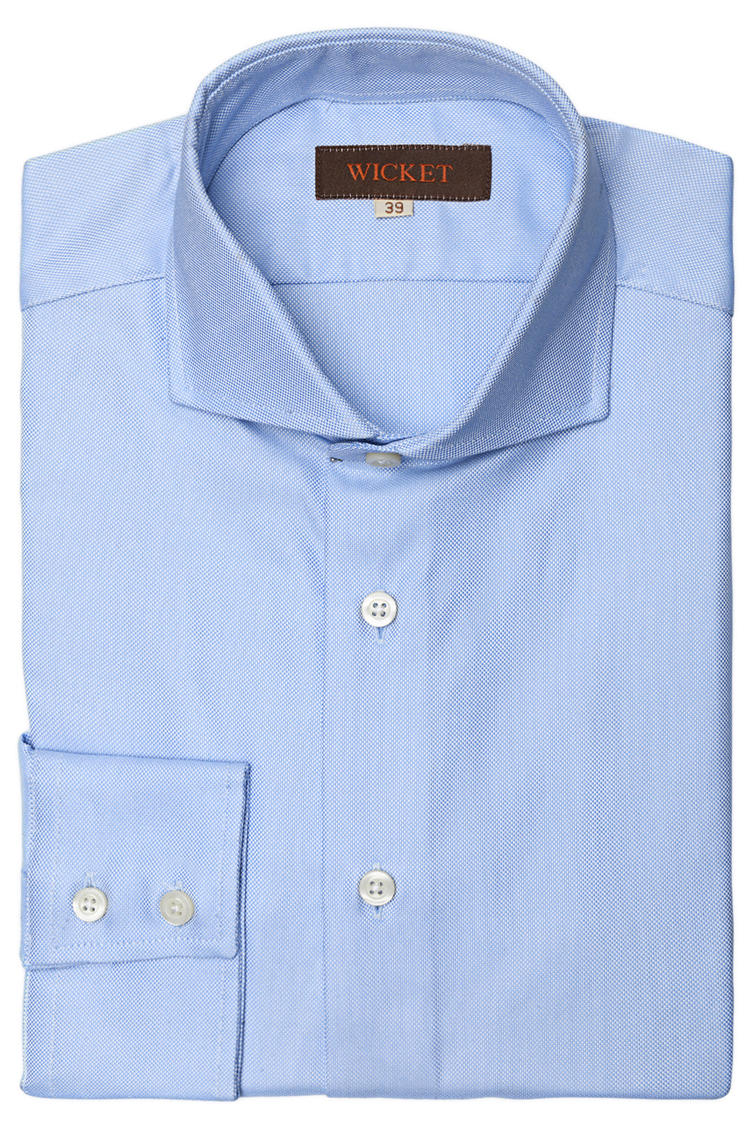 The Cotton Oxford – Plain sky blue – WICKET