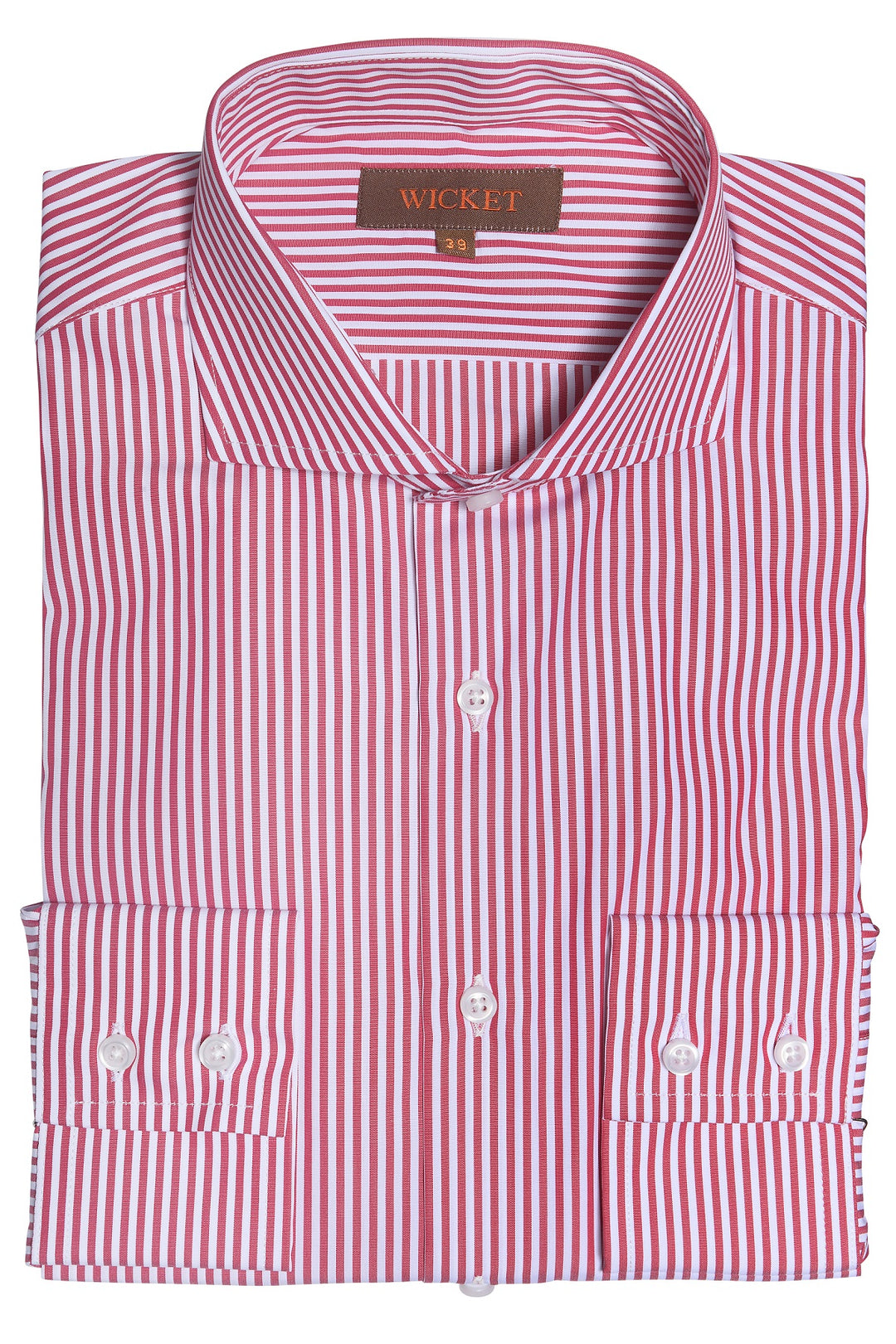 The Cotton Poplin – Red stripes – WICKET