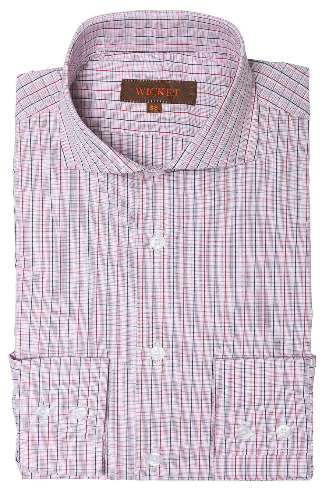 The Cotton Poplin – Pink and navy check – WICKET
