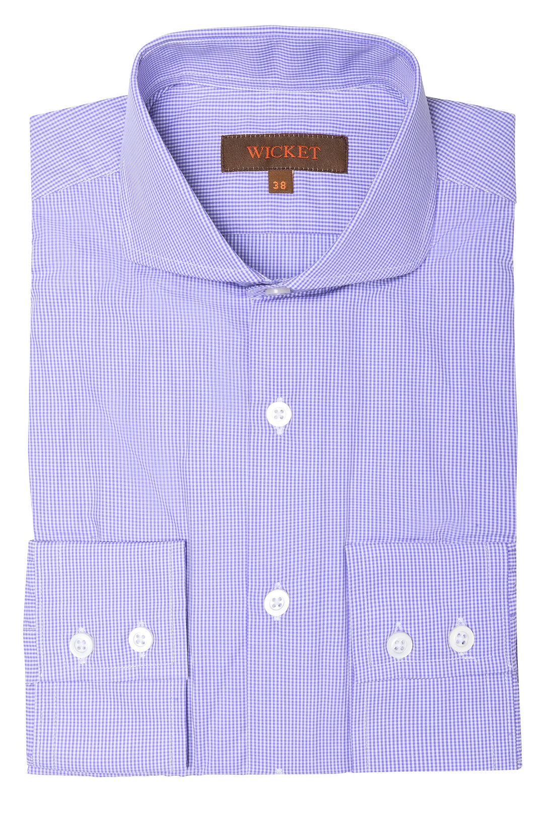 The Cotton Poplin – Light purple gingham – WICKET
