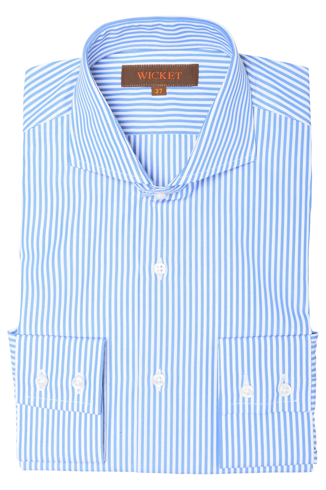 The Cotton Poplin – Blue stripes – WICKET