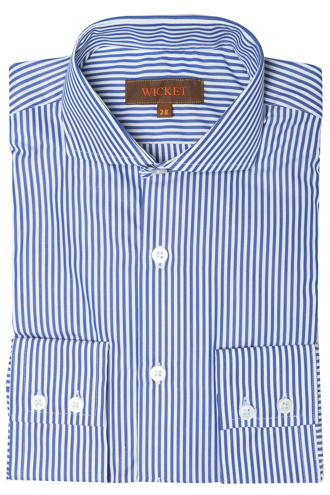 The Cotton Poplin – Dark blue stripes – WICKET