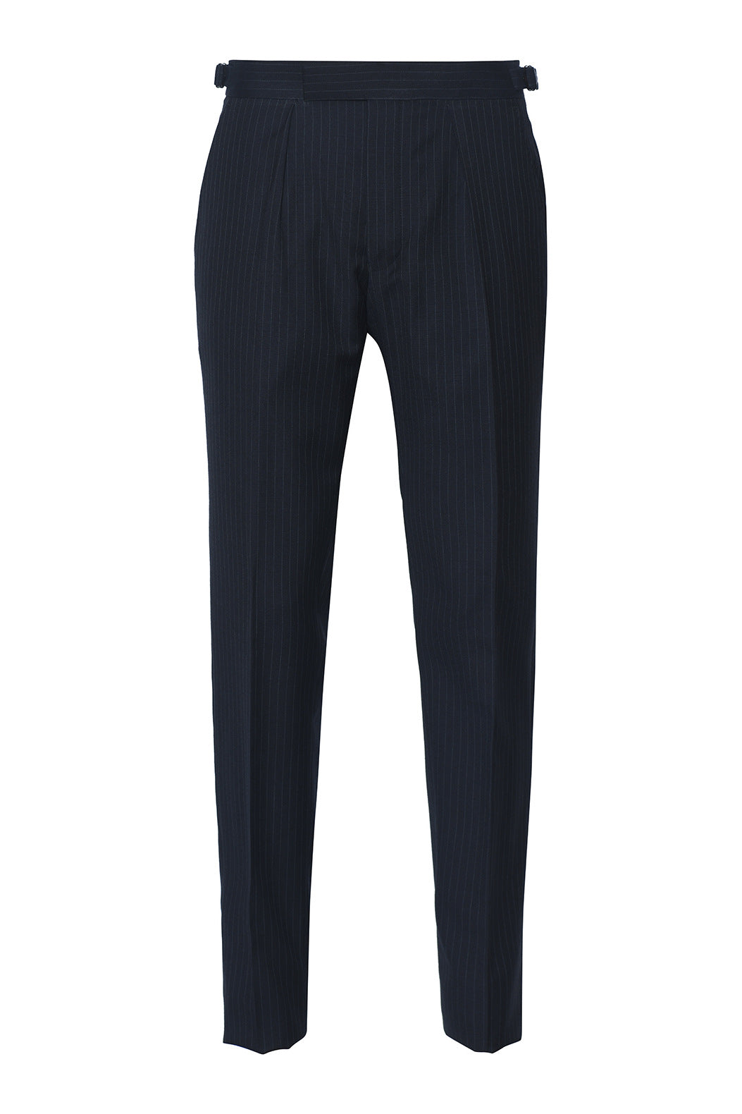 Le Kensington – à rayures pointillées, Bleu Marine Intense, Laine Vierge 120&
