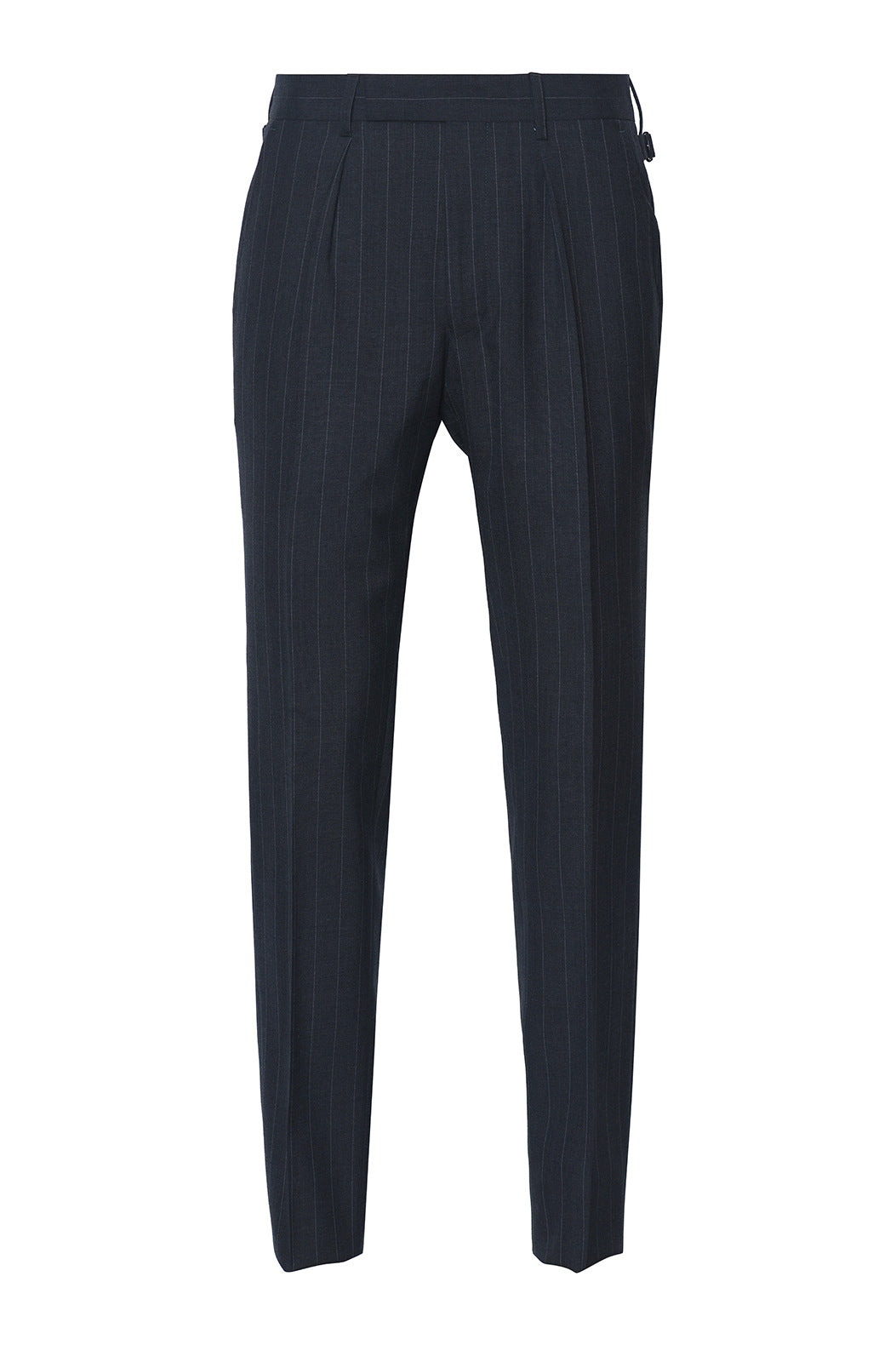 Le Milan – toile de laine, Rayures Pointillés Grise Intense, Laine Vierge 120&