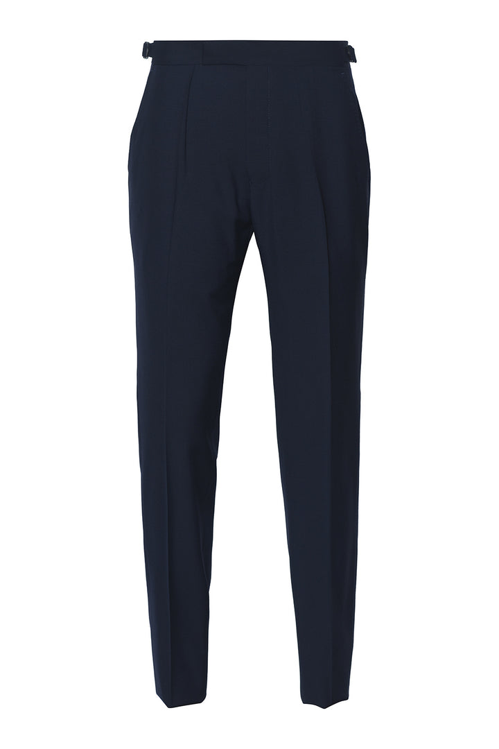 Le Kensington – Navy tropical wool – WICKET