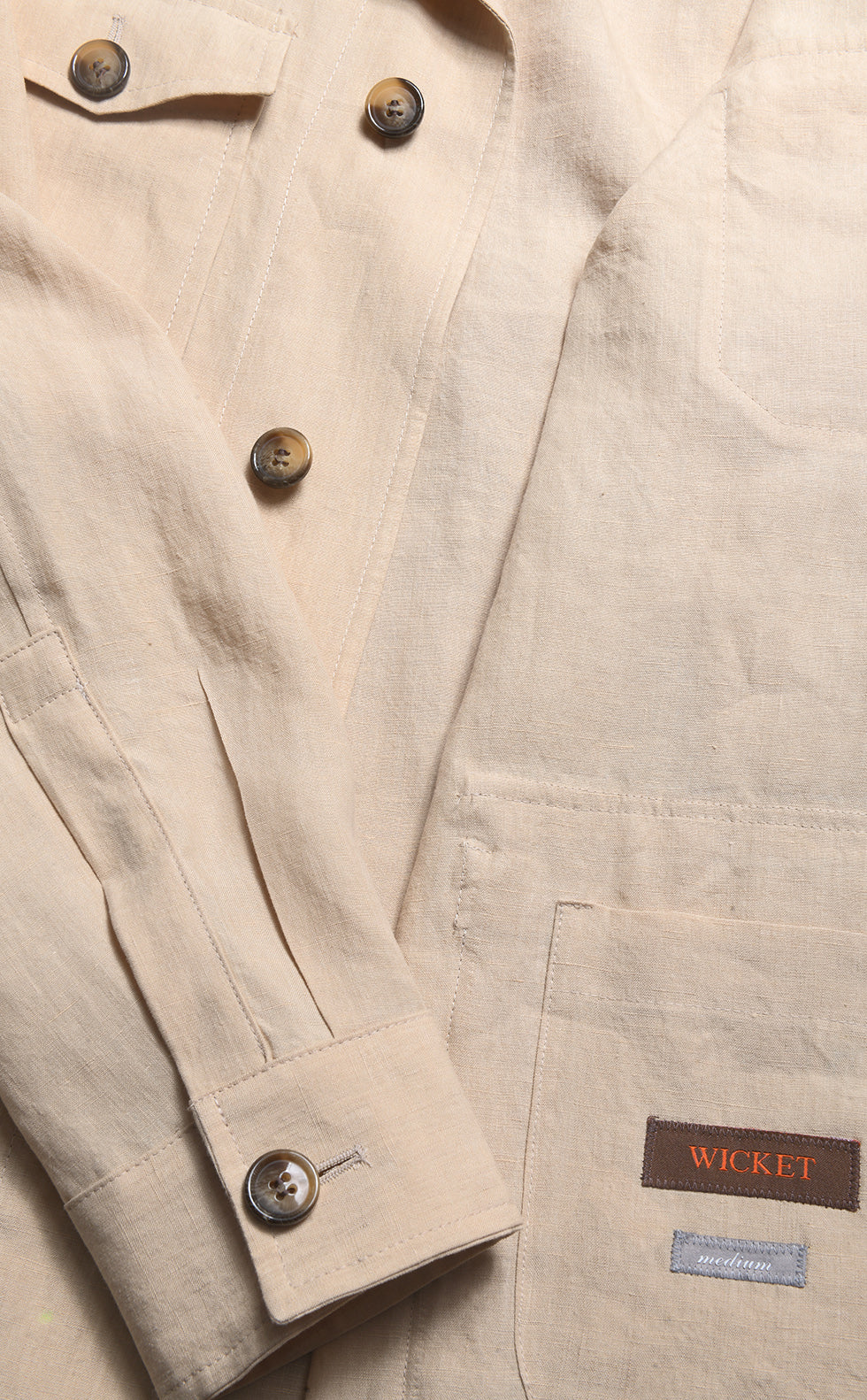 La Louxor – fine, sublime beige, 100% linen – WICKET
