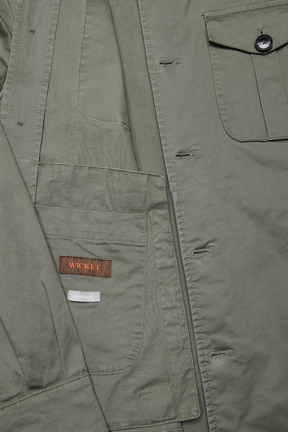 La Nairobi – tramé Vert Kaki, Mélange Coton &amp; Élasthanne (3%) pour plus de confort – WICKET