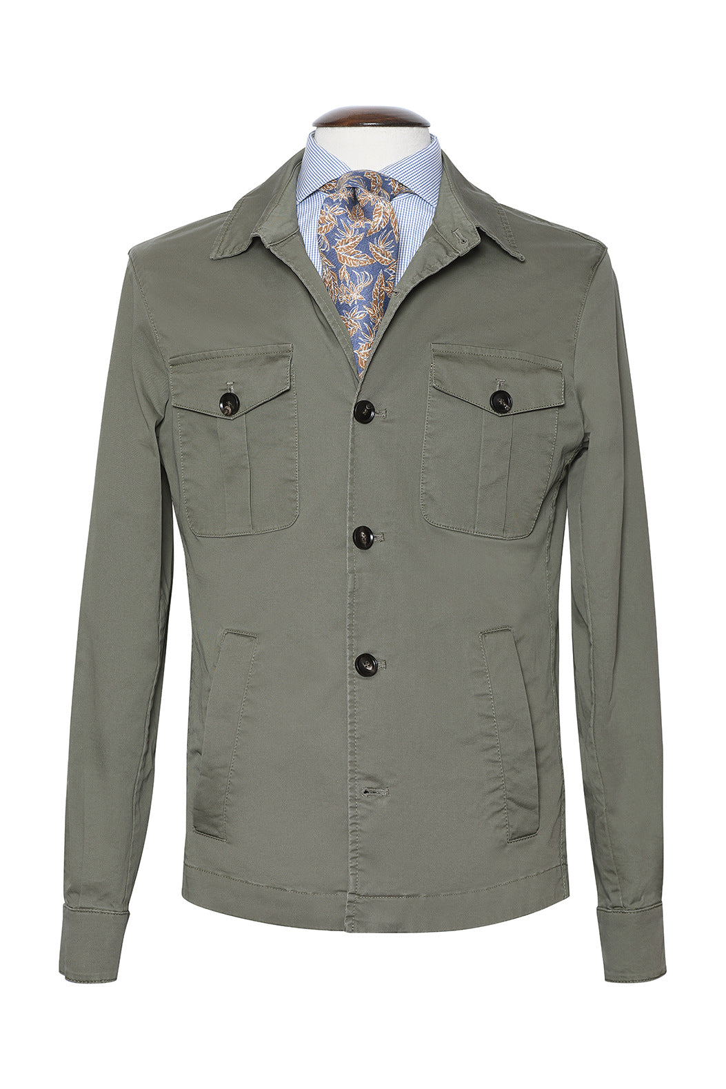 La Nairobi – tramé Vert Kaki, Mélange Coton &amp; Élasthanne (3%) pour plus de confort – WICKET
