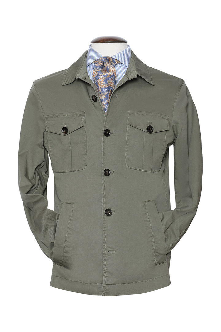 La Nairobi – tramé Vert Kaki, Mélange Coton &amp; Élasthanne (3%) pour plus de confort – WICKET