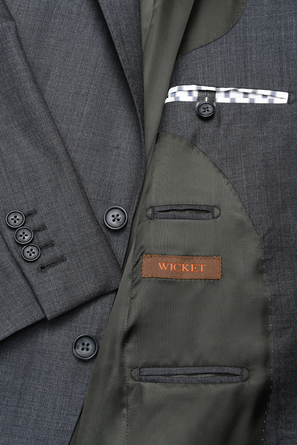 Le Kensington – Fil à fil gris – WICKET