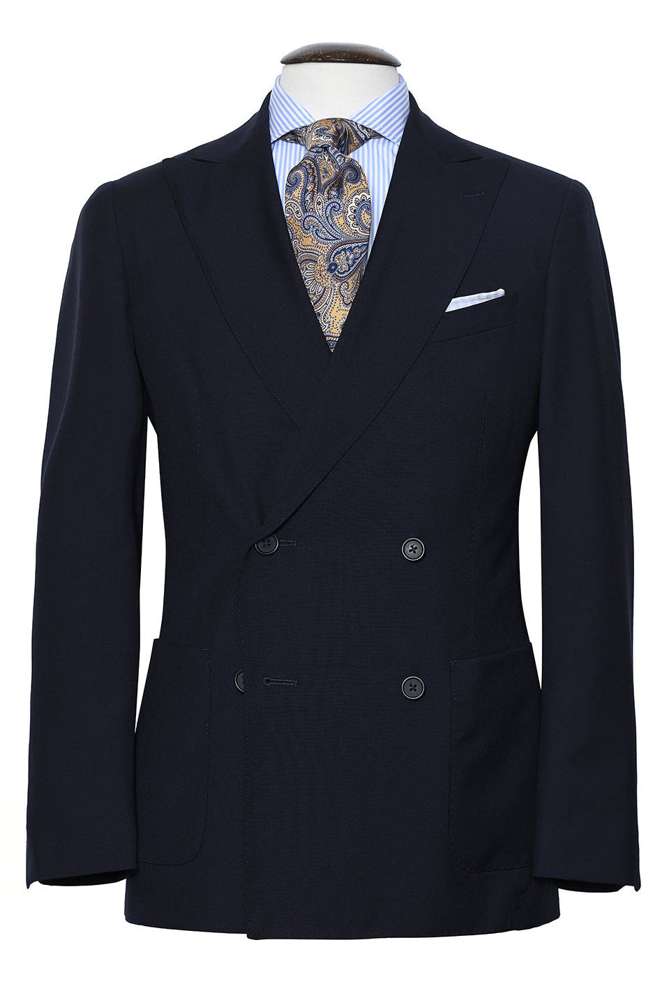 Le Naples – Navy tropical wool – WICKET