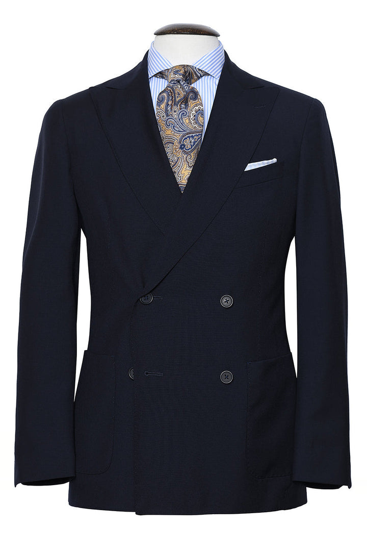 Le Naples – Navy tropical wool – WICKET
