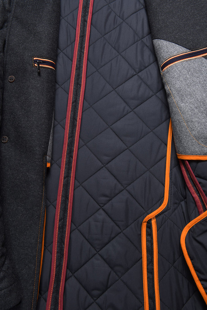 Le Horse Riding – Plain wool flannel (340 g), charcoal grey – WICKET