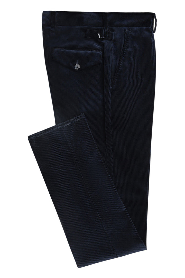 Le Classique Sport – Velours grosses côtes bleu intense – WICKET