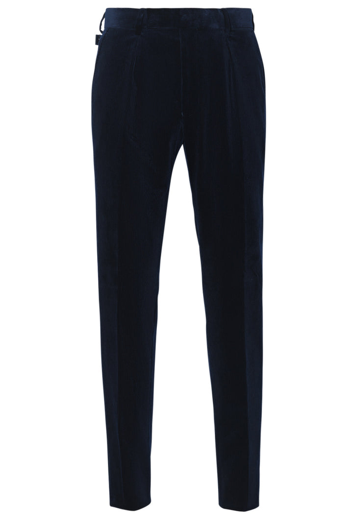 Le Classique Sport – Velours grosses côtes bleu intense – WICKET