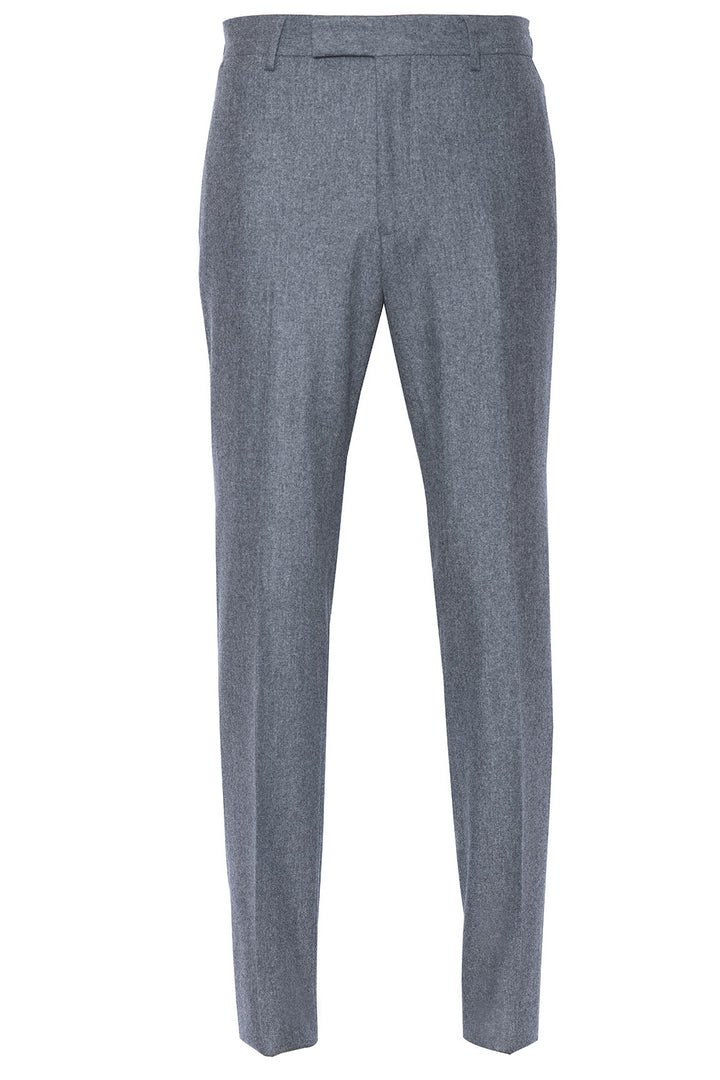 Le Casual – Wool flannel, Vitale Barberis Canonico (340 g), bright grey – WICKET