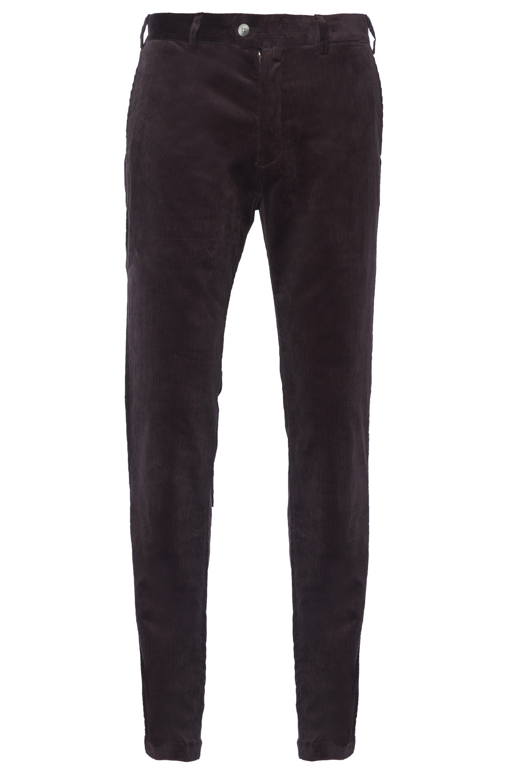 The Corduroy Trousers – Plain chocolate brown corduroy, cotton and elastane – WICKET