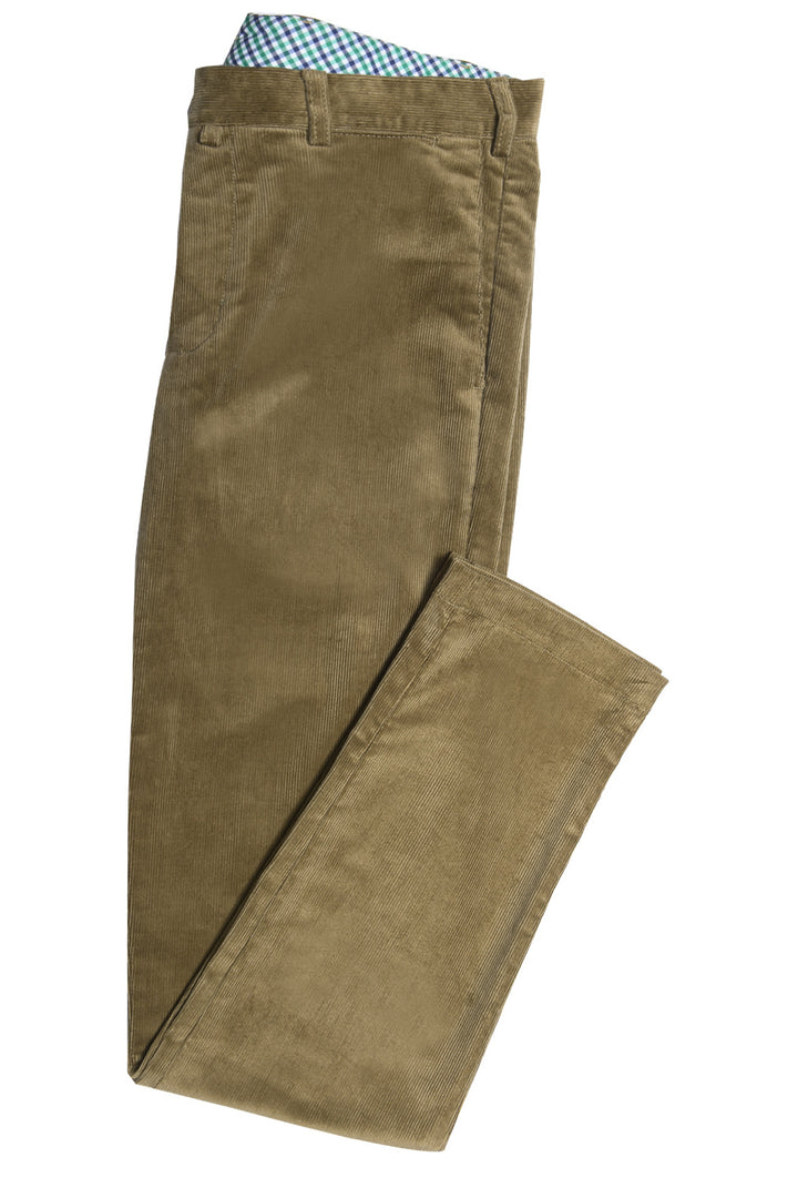 The Corduroy Trousers – Plain lime green corduroy, cotton and elastane – WICKET