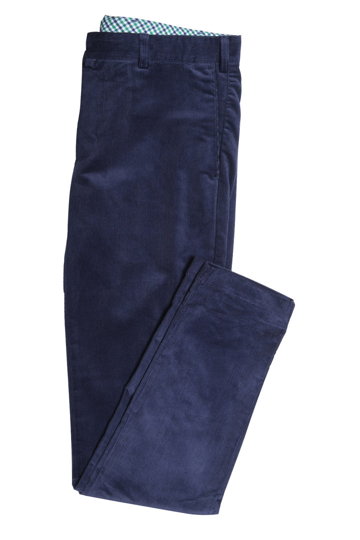 Le Velours – uni en velours Bleu Marine, Coton et é lasthanne – WICKET