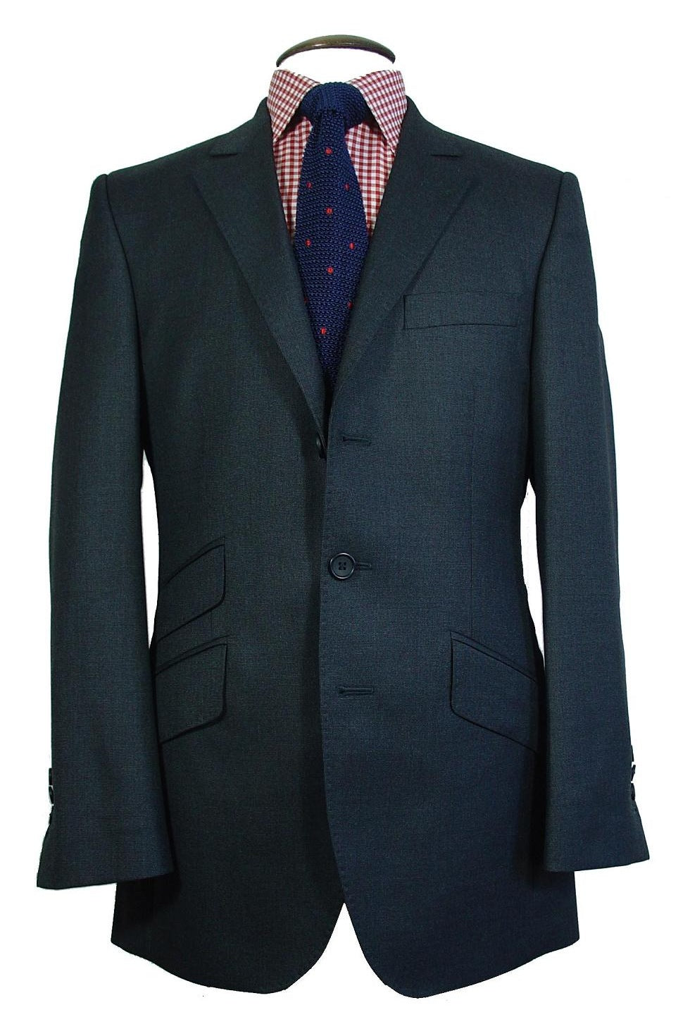 Le Hampstead – Pinhead, charcoal grey, worsted wool – WICKET