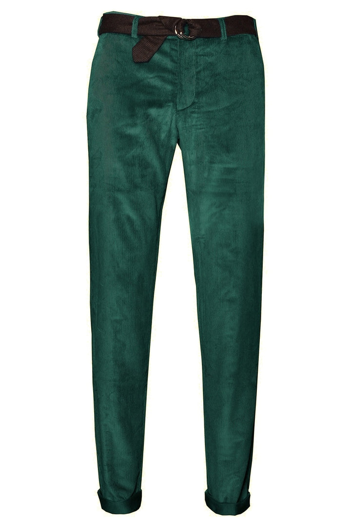 The Corduroy Trousers – Plain larch green corduroy, cotton and elastane – WICKET
