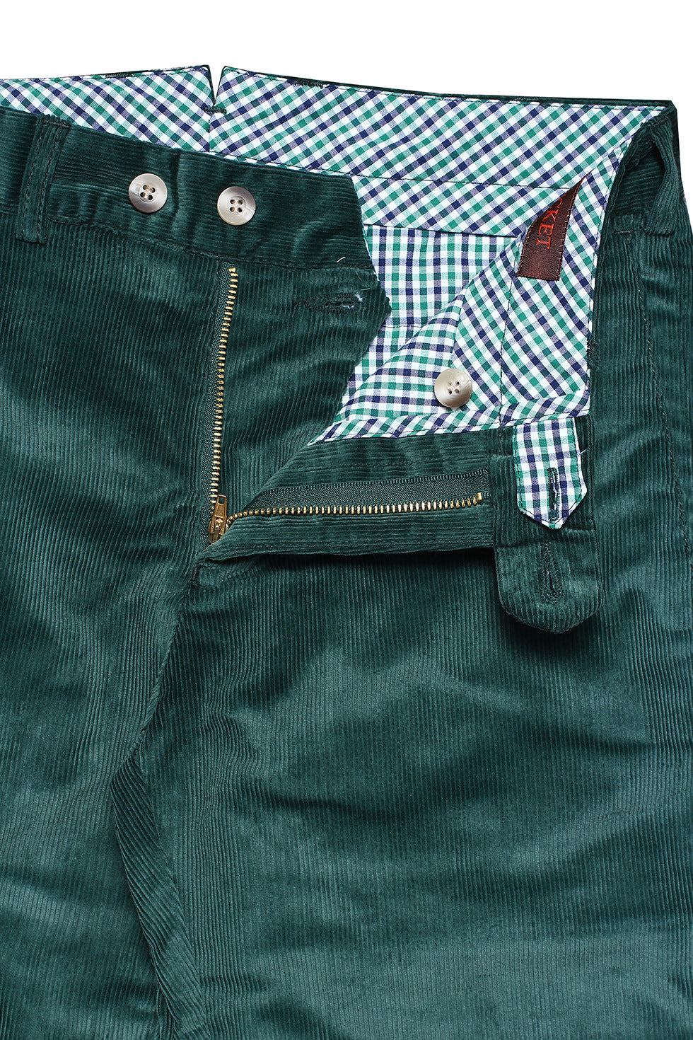 The Corduroy Trousers – Plain larch green corduroy, cotton and elastane – WICKET