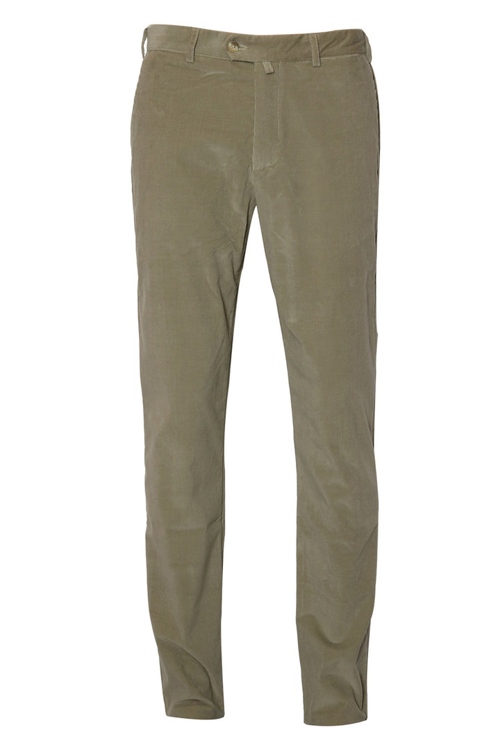 The Corduroy Trousers – Plain beige corduroy, cotton and elastane – WICKET