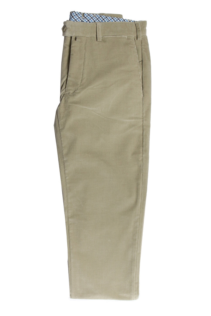 The Corduroy Trousers – Plain beige corduroy, cotton and elastane – WICKET