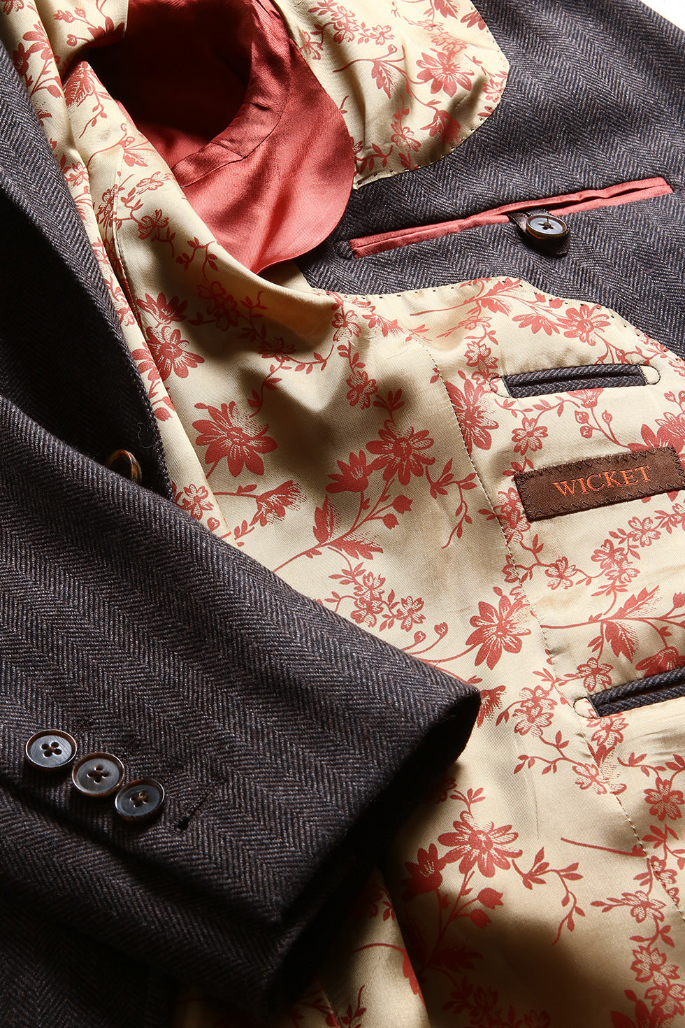 La Kensington – Herringbone, brown elbow patches – WICKET
