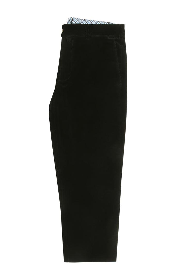 Le Velours – uni en velours noir, Coton et é lasthanne – WICKET