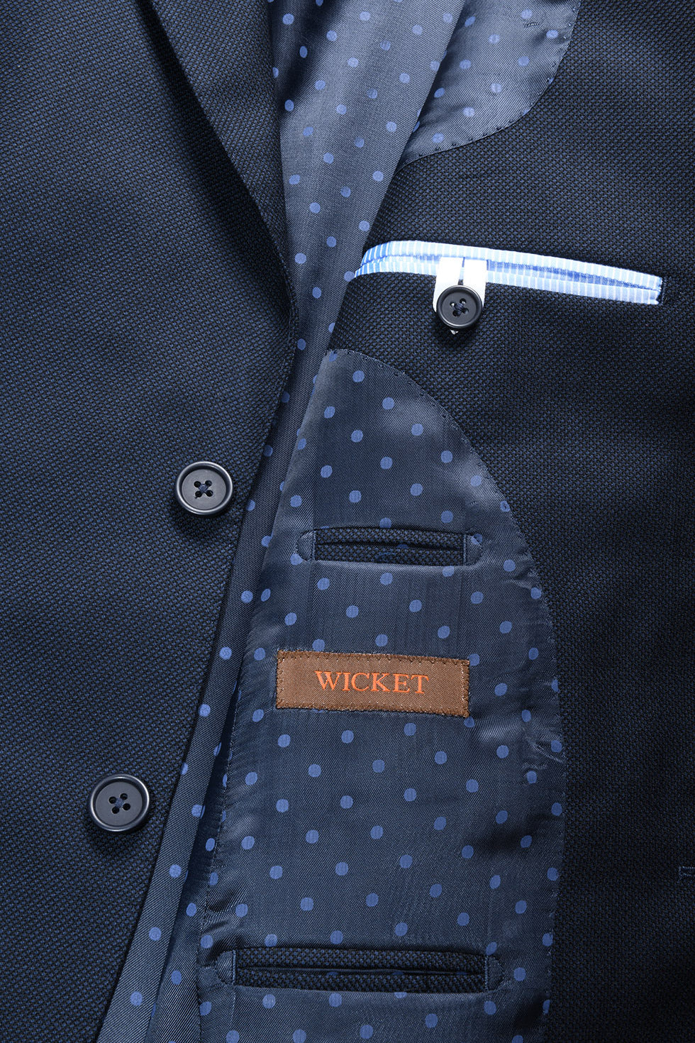 Le Kensington – Grain de caviar bleu marine sublime – WICKET