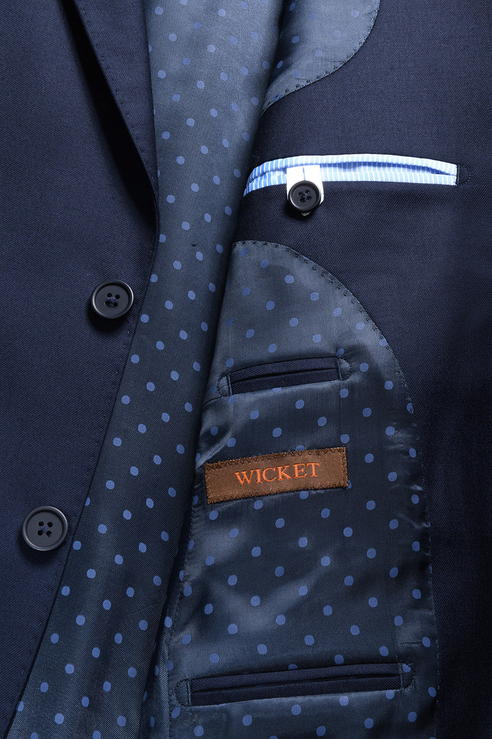 Le Kensington – Navy Super 120’s wool – WICKET