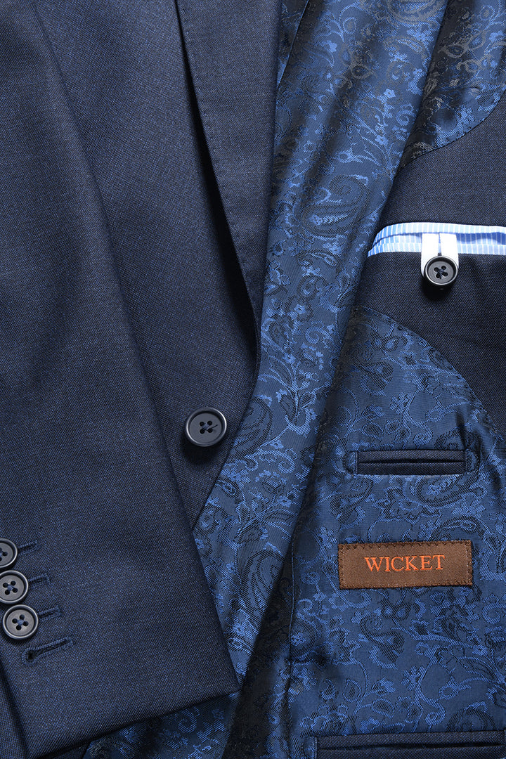 Le Kensington – Fil à fil bleu sublime – WICKET