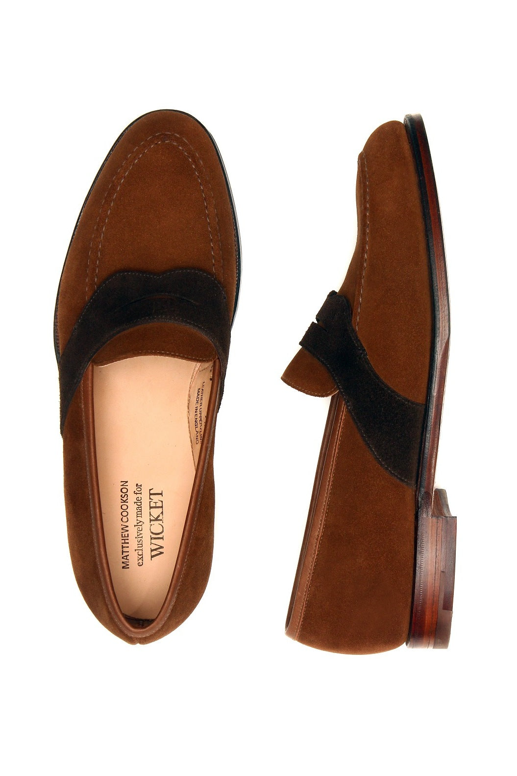 Le Charles – Two-tone brown calf suede – WICKET