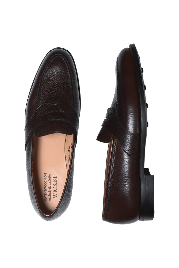 Le Charles – Dark brown grained calf with Dainite sole – WICKET