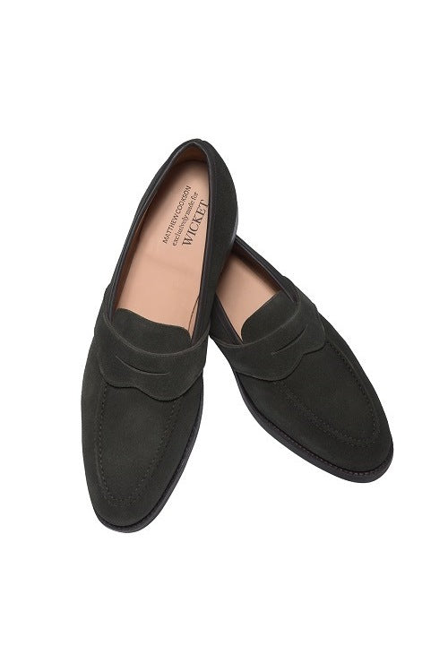 Le Charles – Green calf suede with Dainite sole – WICKET