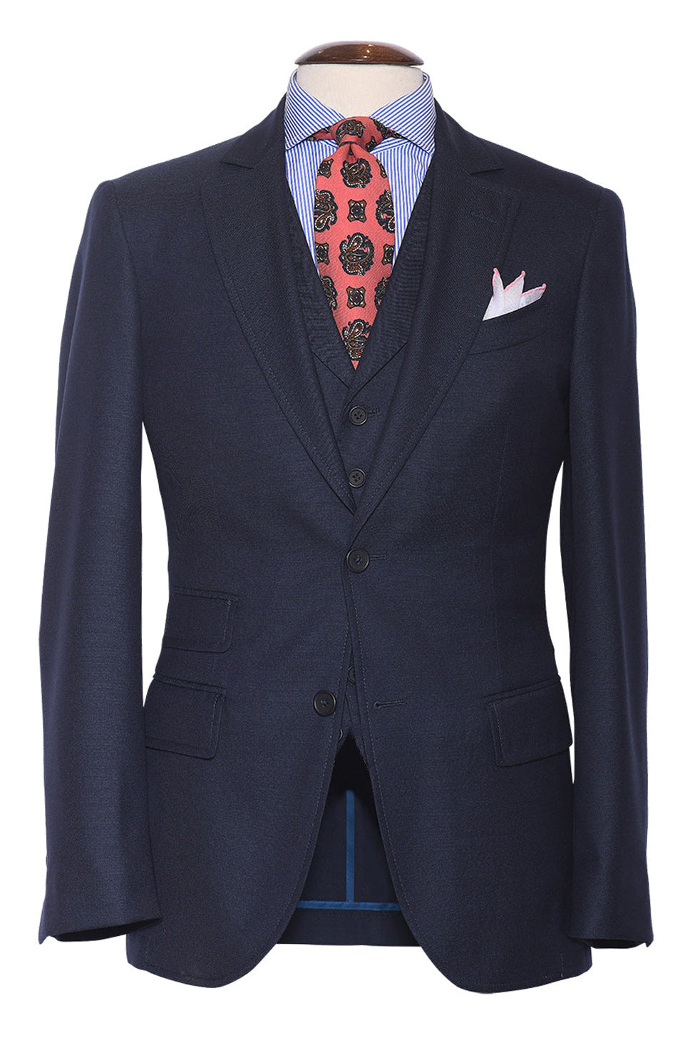 The Waistcoat – Navy 120’s wool – WICKET