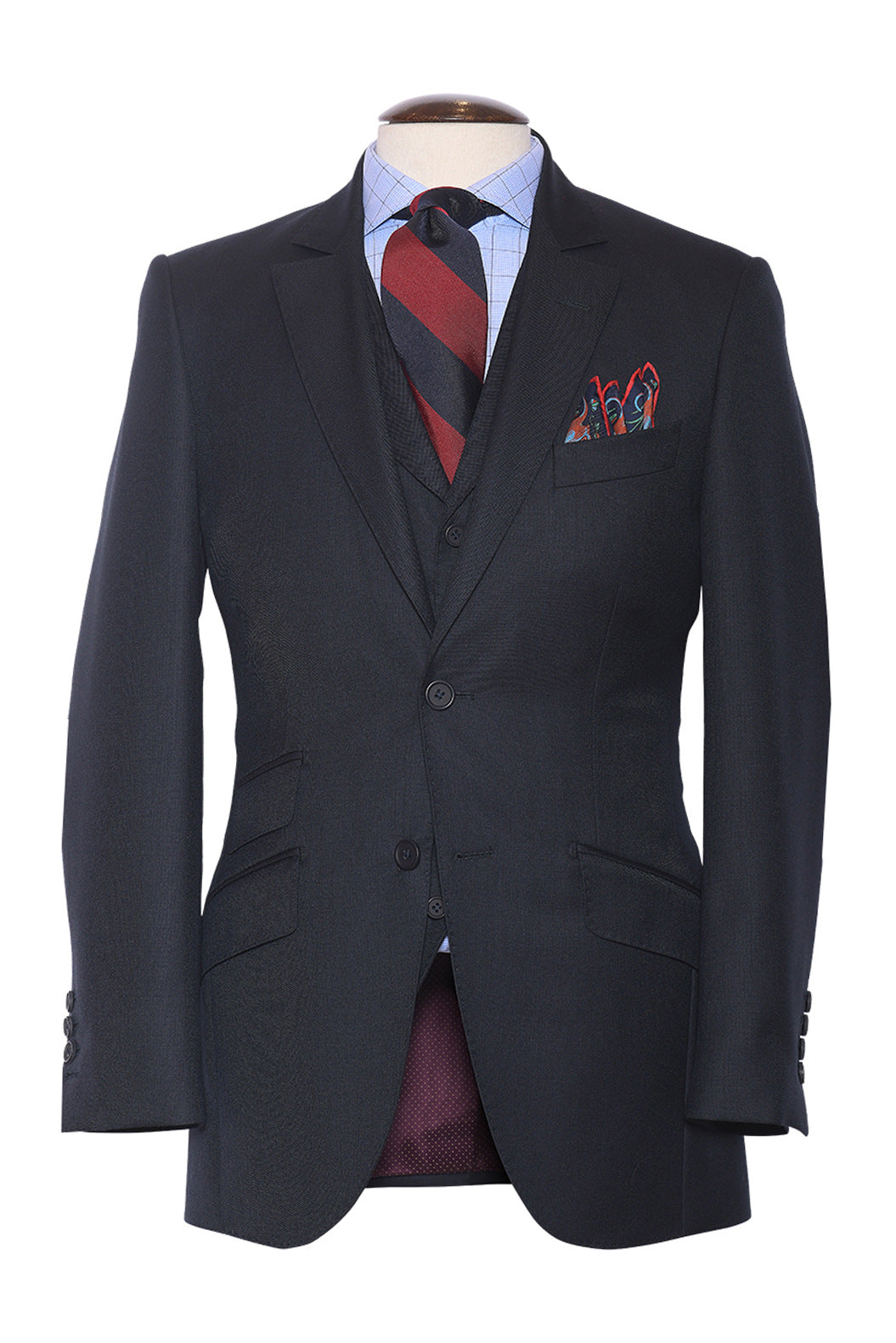 Le Kensington – Worsted virgin wool, sublime blue – WICKET